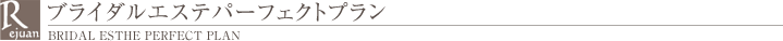 ブライダルエステパーフェクトプラン